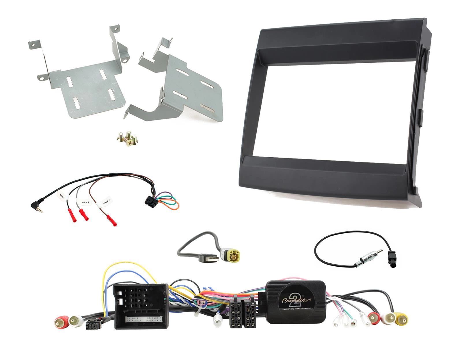 Connects2 CTKPO08 Porsche Cayenne 2-DIN asennussarja