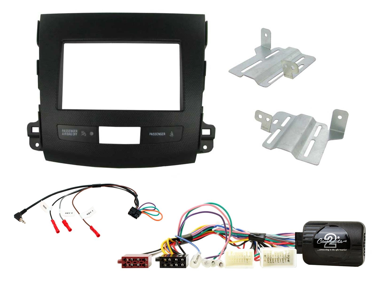Connects2 CTKMT01 Mitsubishi Outlander 2007 - 2010 asennussarja 2-DIN soittimelle